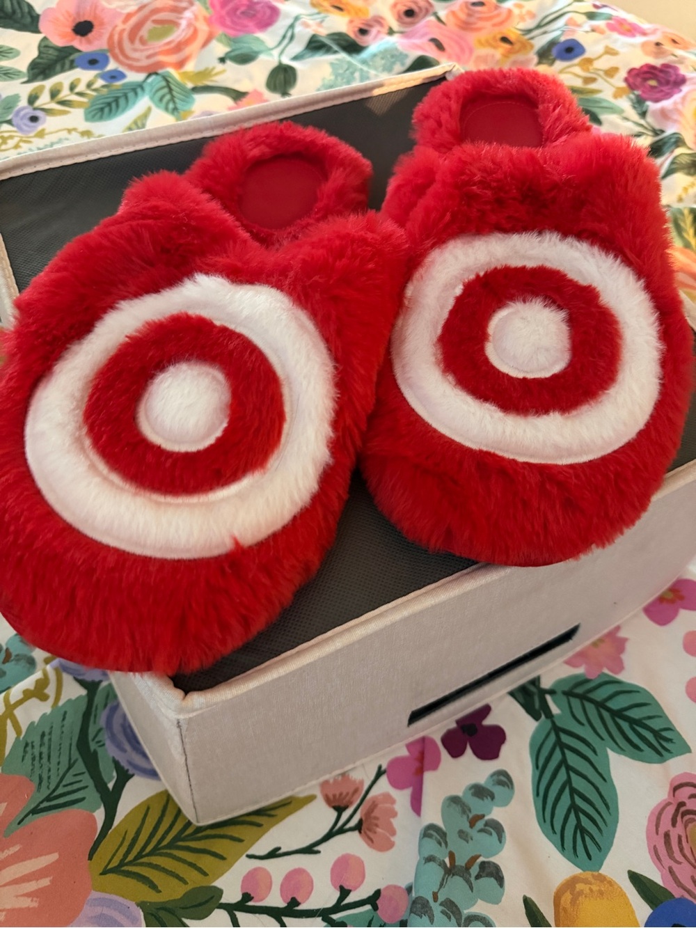 Target Red Fuzzy Slippers